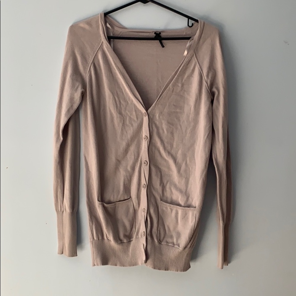 Long grey cardigan